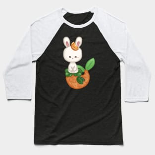 Bunny Orange Mermaid Baseball T-Shirt